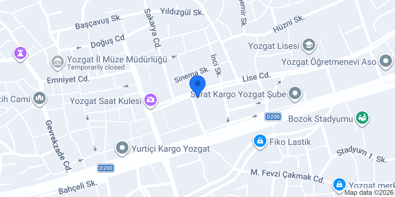 YOZGAT HOT DÖNER konumu