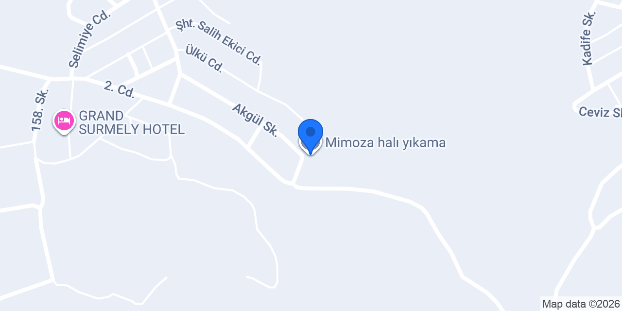Mimoza halı yıkama konumu