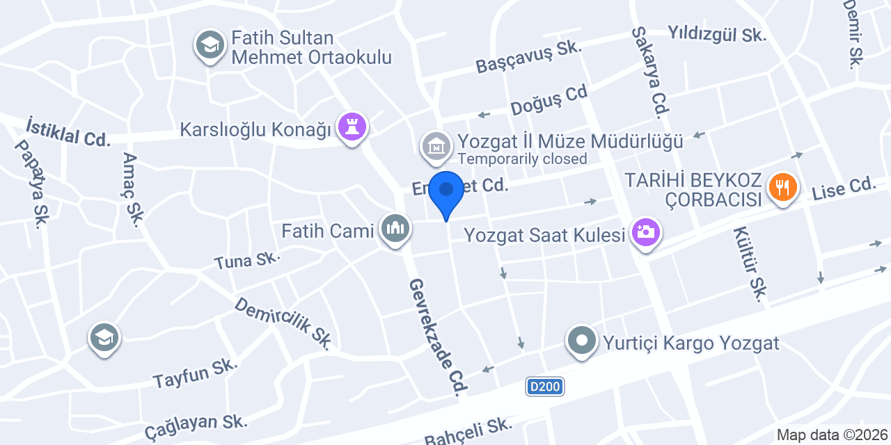 Hayri İnal Konağı konumu