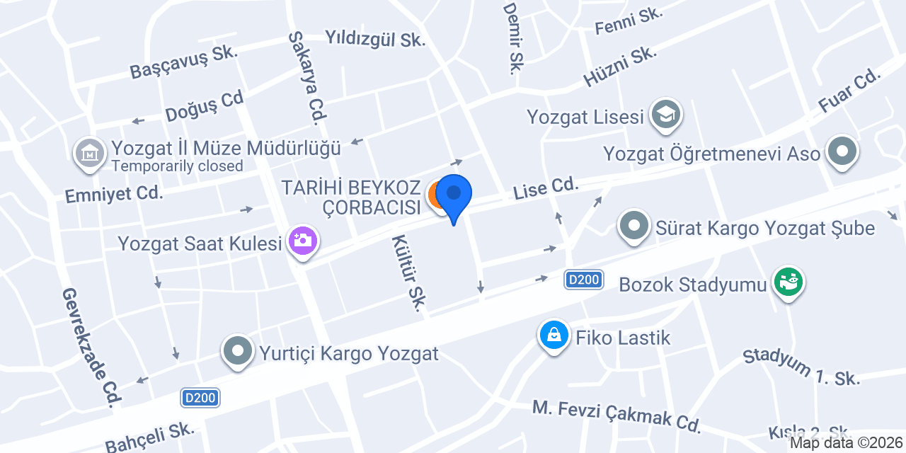 Şevval çiçekçilik Yozgat konumu