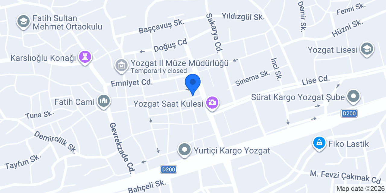 Grand Efe Otel konumu