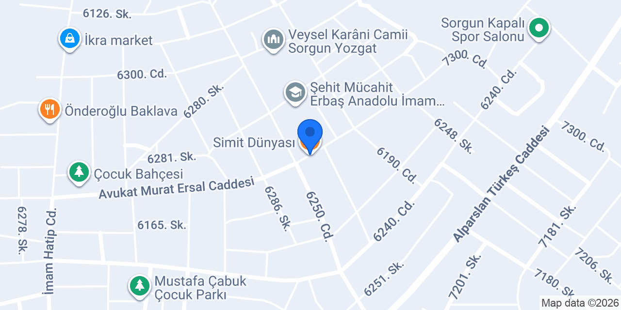 Simit Dünyası konumu