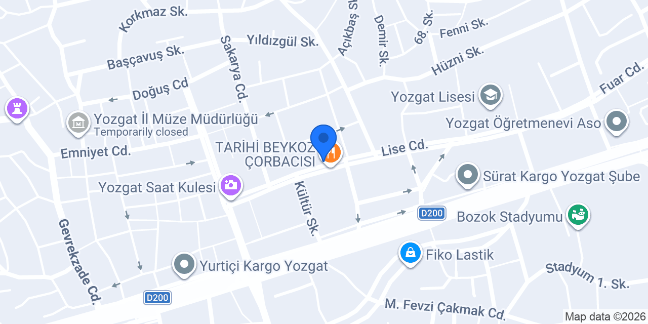 ÖZLEM CAFE konumu