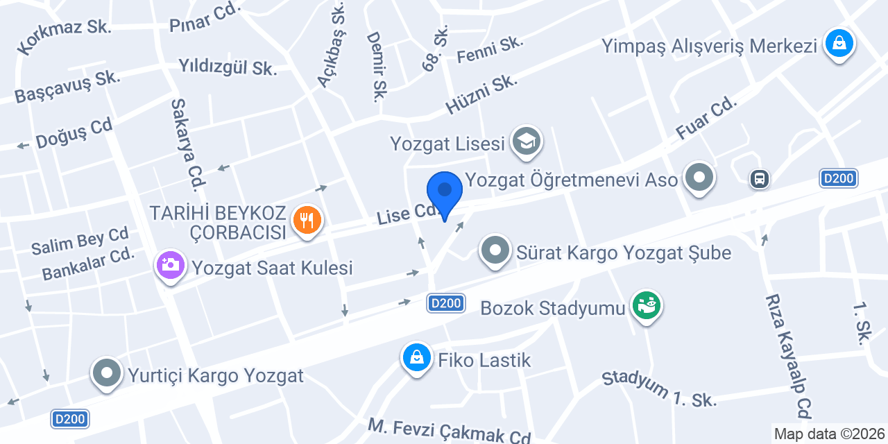Tadım Pastanesi konumu