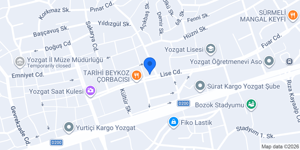 Av. Ekrem Bacanak konumu
