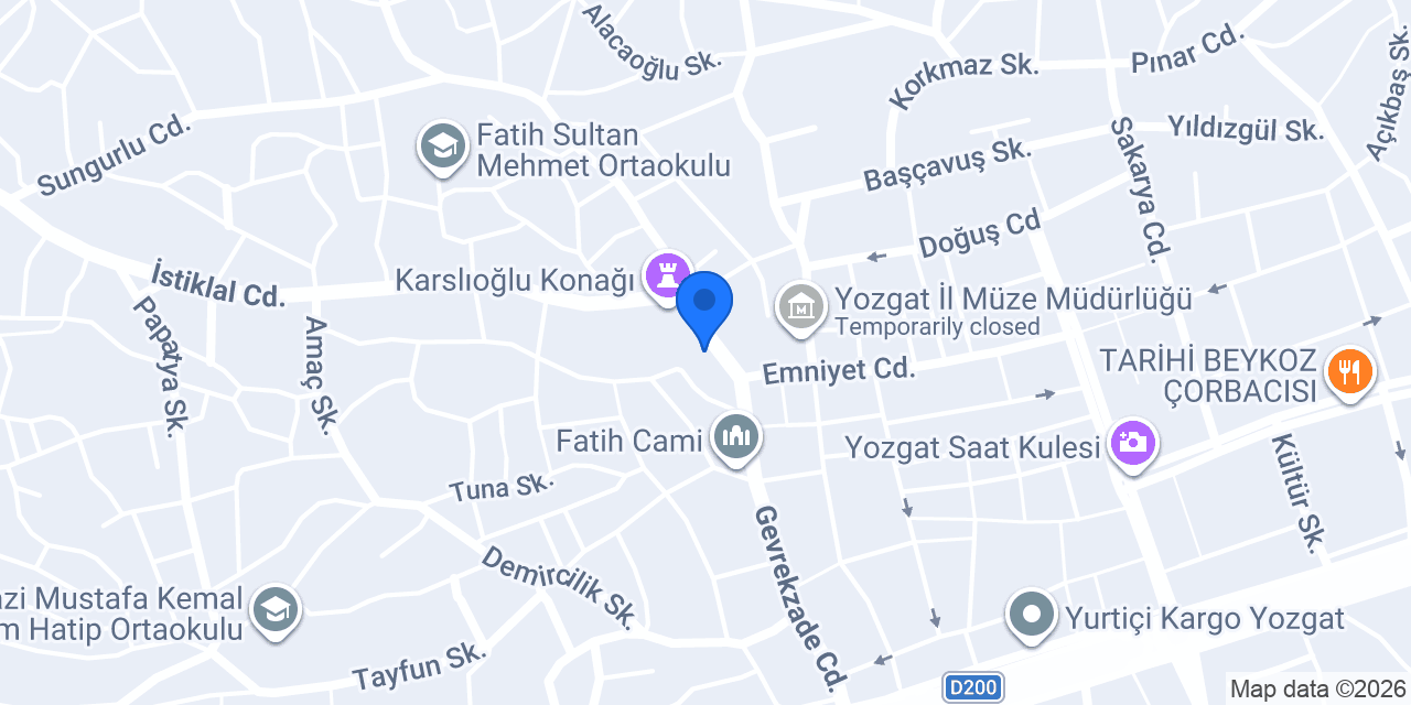 Demirel tesisat konumu