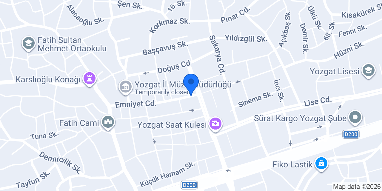 Avukat Fikret Kılıç konumu