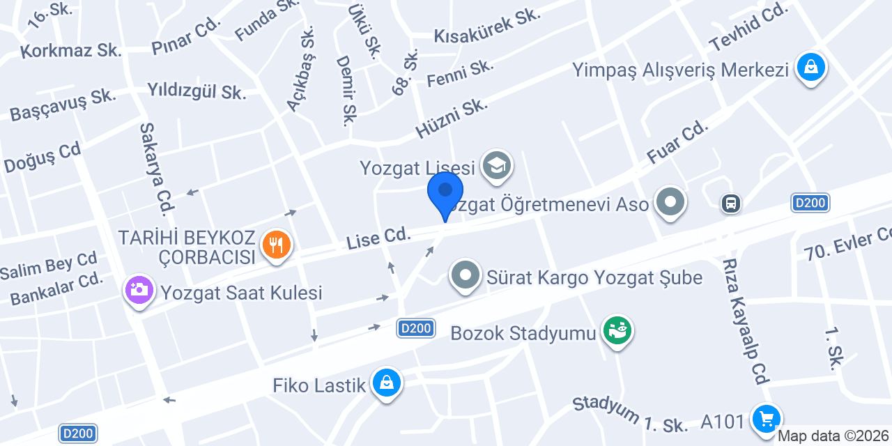 Ömer Usta Tantuni konumu