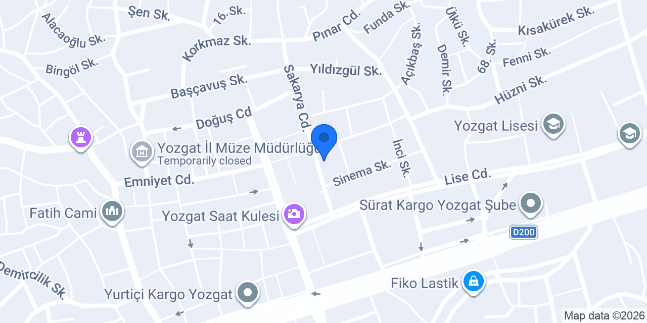 QNB Yozgat Şubesi konumu