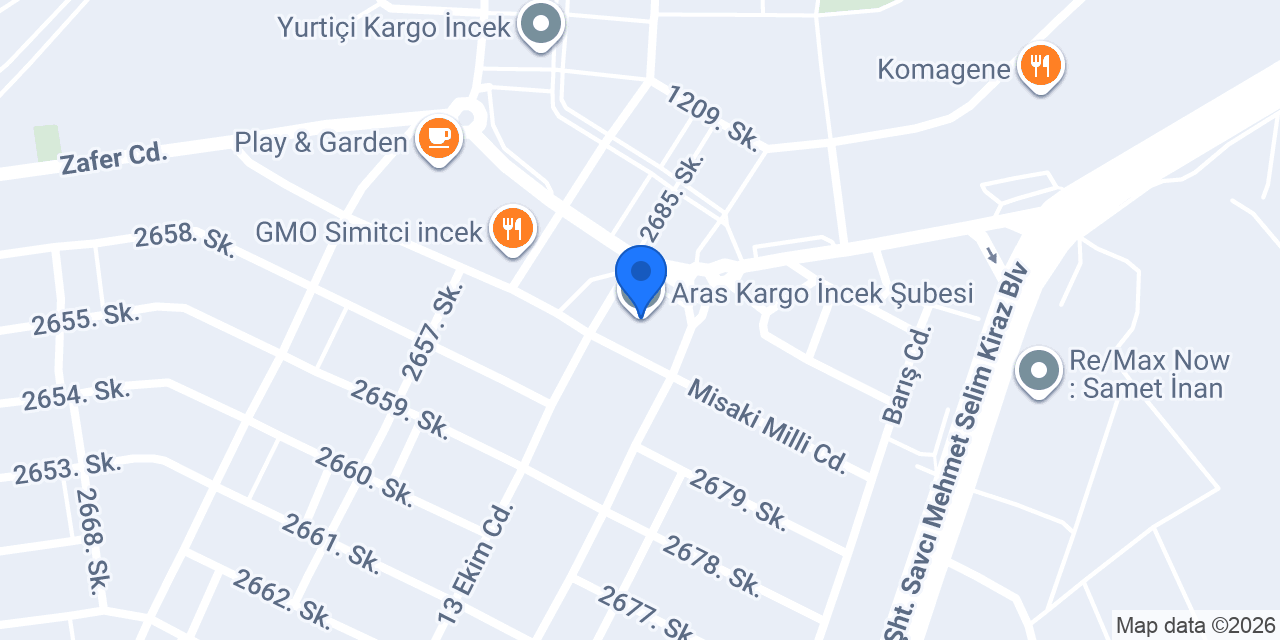 Domino's Pizza İncek konumu