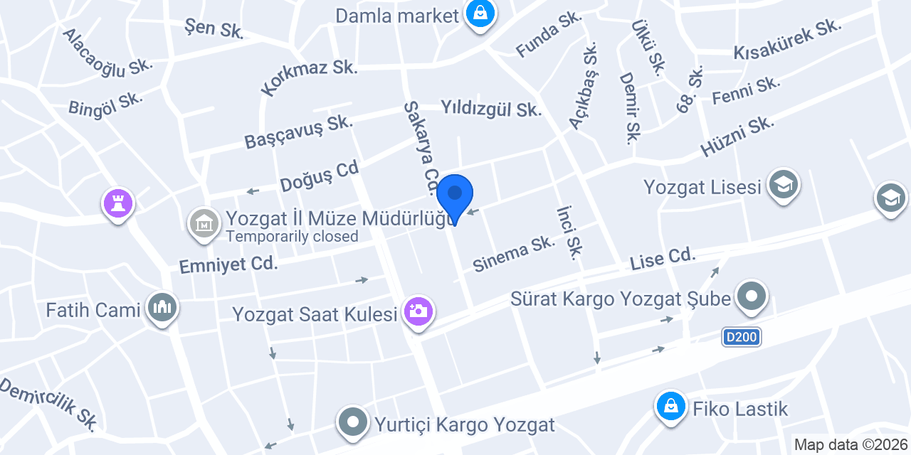 Ankara Yufka konumu