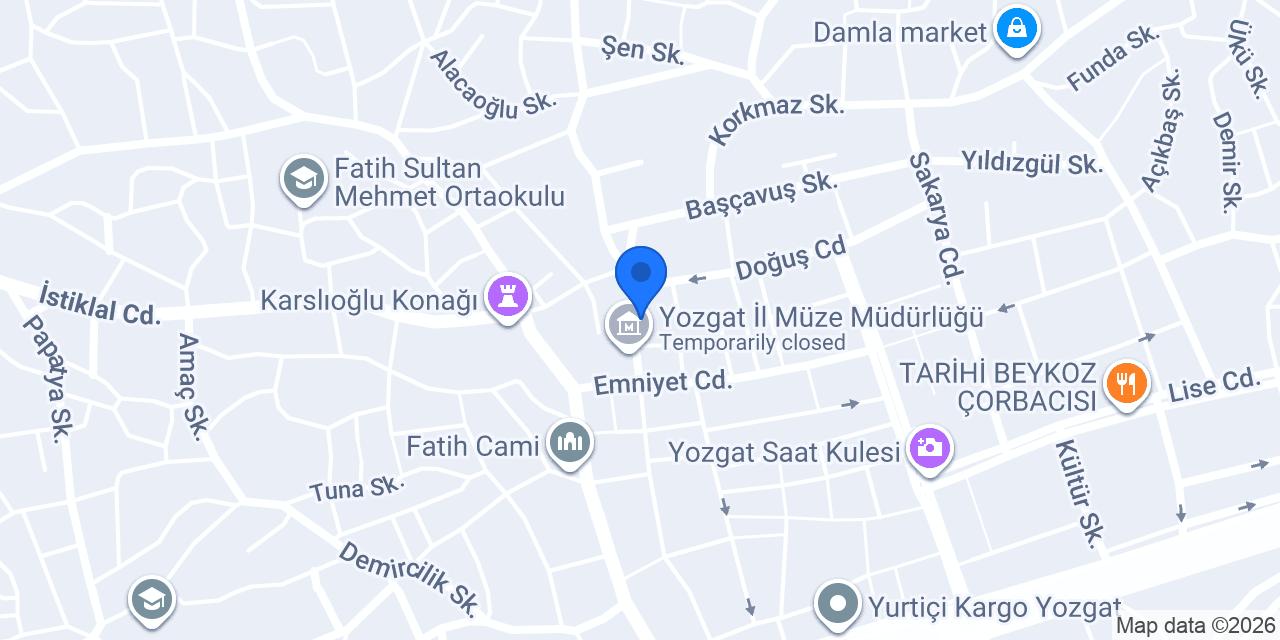 Zafer Mobilya konumu