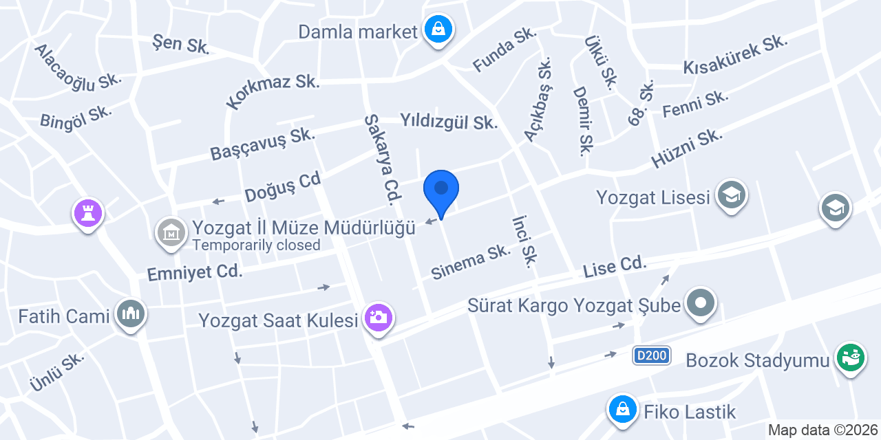 Yeşer Eczanesi konumu