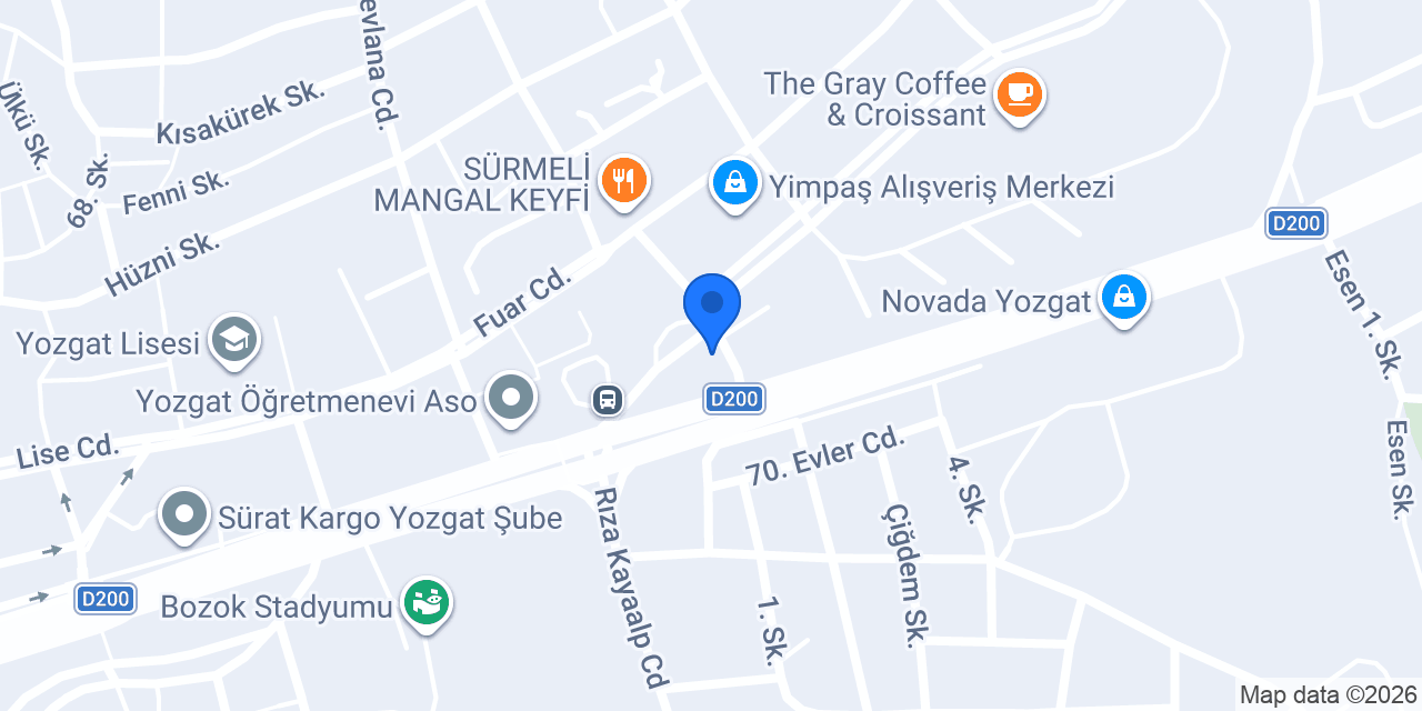 Özbatur Gıda Ltd.Şti. konumu