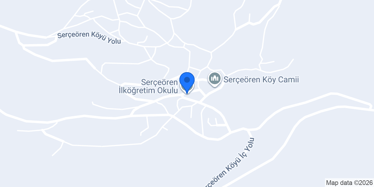 Serçeören İlköğretim Okulu konumu