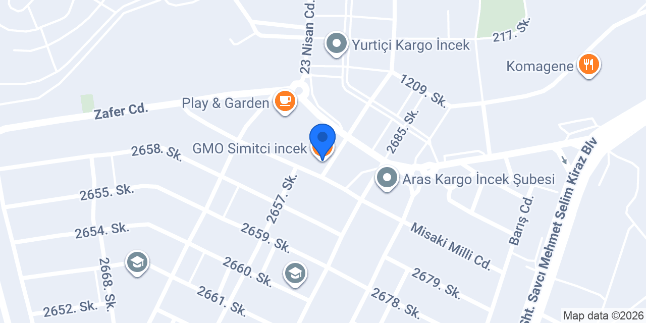 GMO Simitci incek konumu