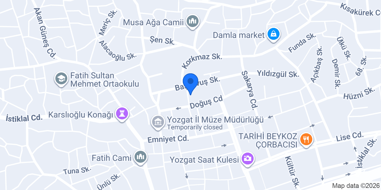 Kapri Hotel konumu