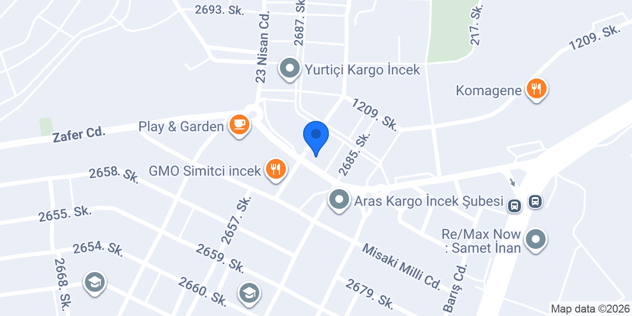 Tunç Yapı Market İncek konumu
