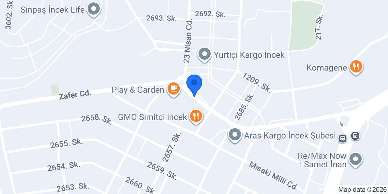 SONAX İncek konumu