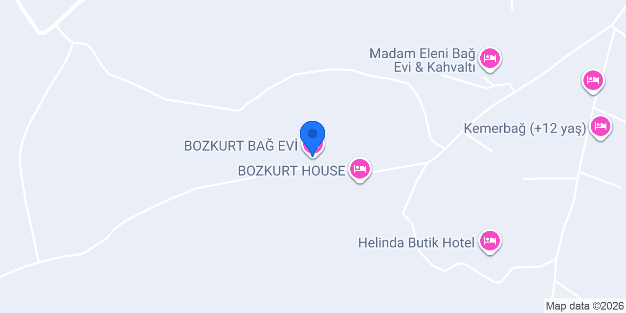 BOZKURT BAĞ EVİ konumu
