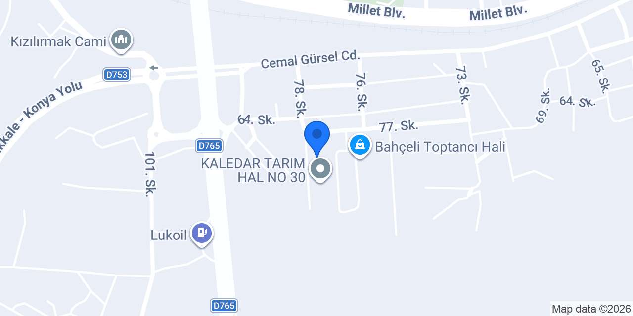 ÇALI TARIM konumu