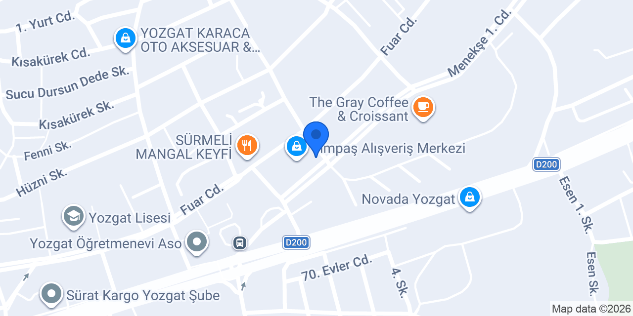 Çiçek Atölyesi konumu