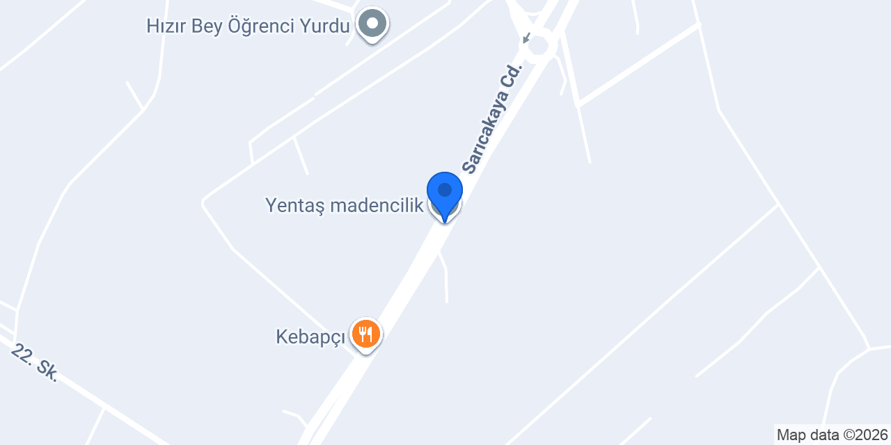 Yentaş madencilik konumu