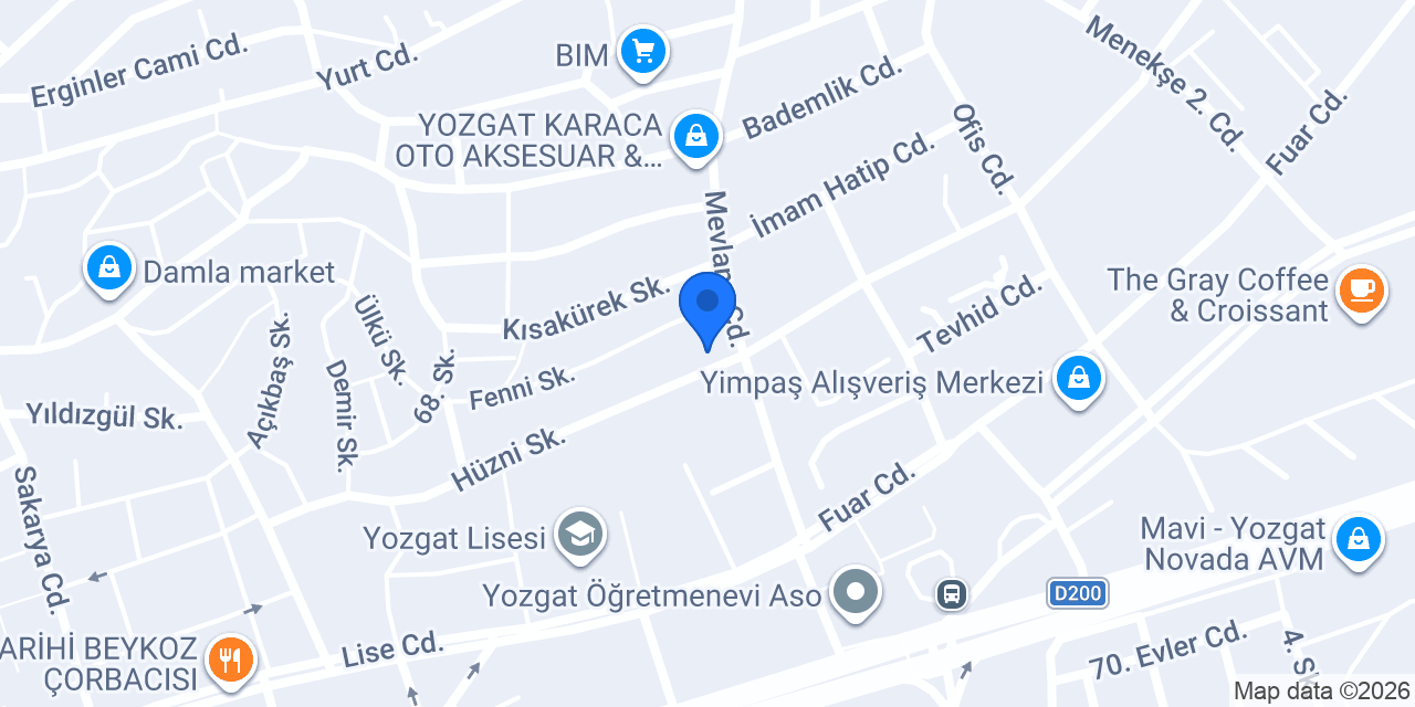 Çiğköftem Hüzni Sok. konumu