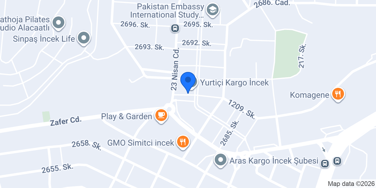 Pizza Locale - İncek konumu