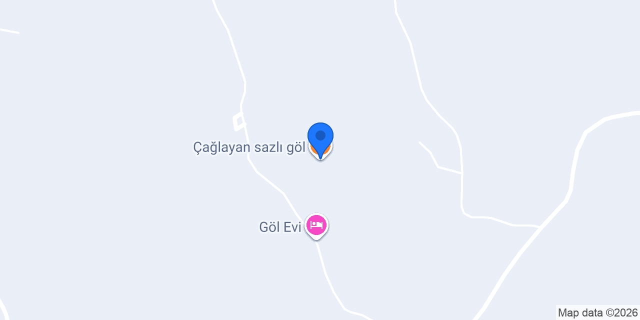 Çağlayan sazlı göl konumu