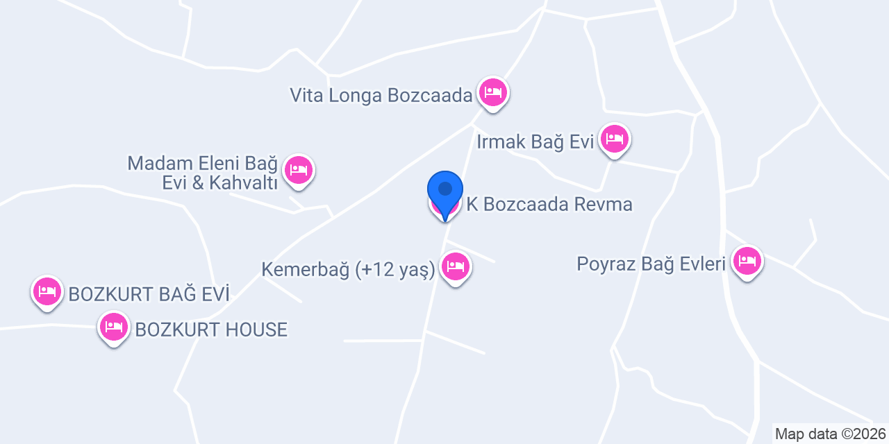 K Bozcaada Revma konumu