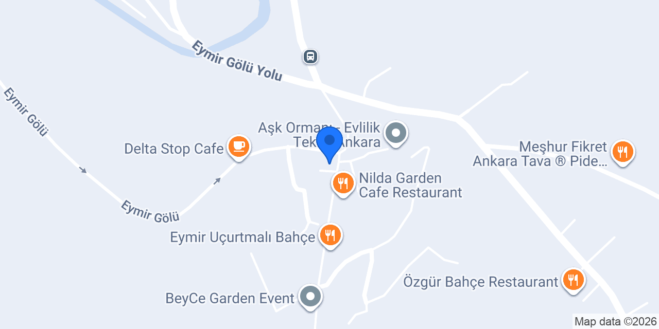 Park Eymir bisiklet cafe konumu