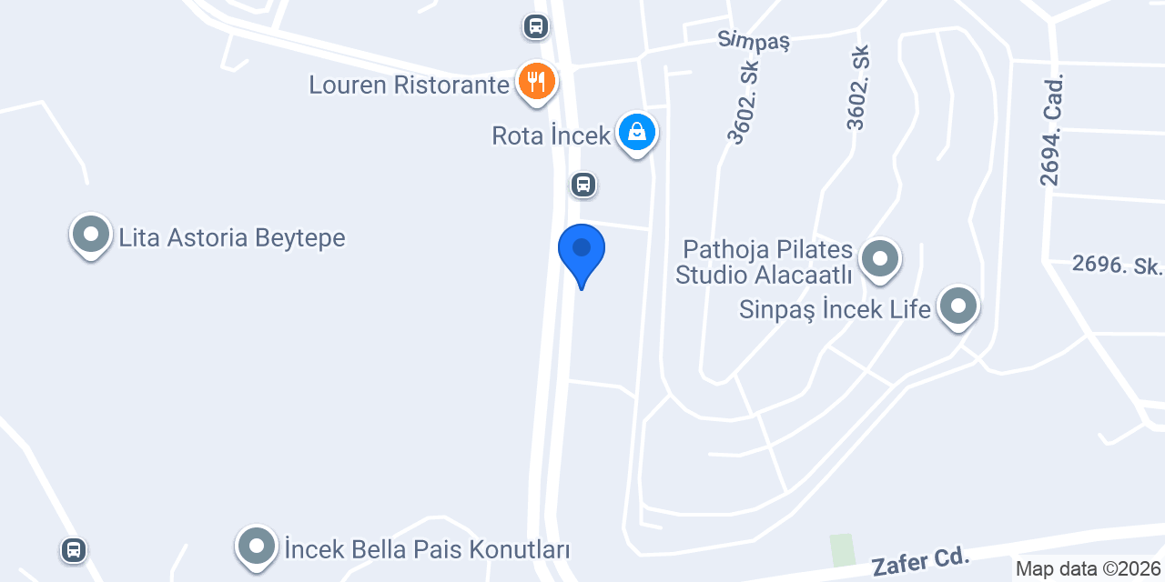MİRİTA DONDURMA İNCEK ROTA konumu