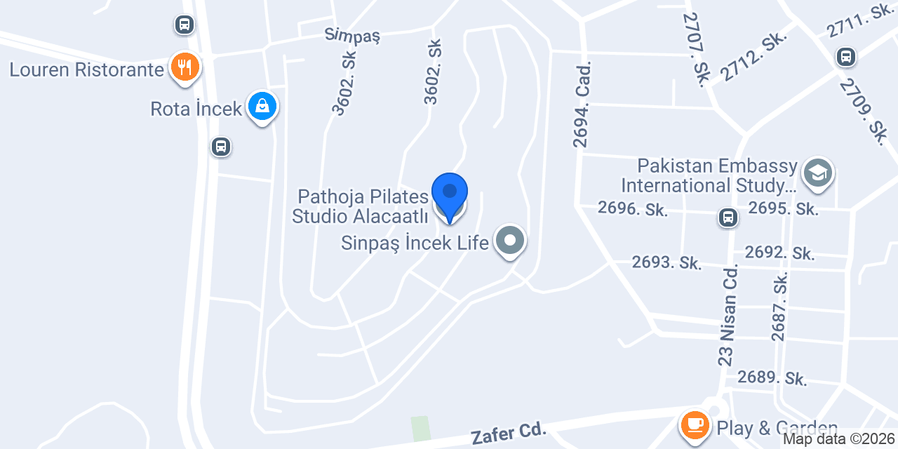 Pathoja Pilates Studio Alacaatlı konumu