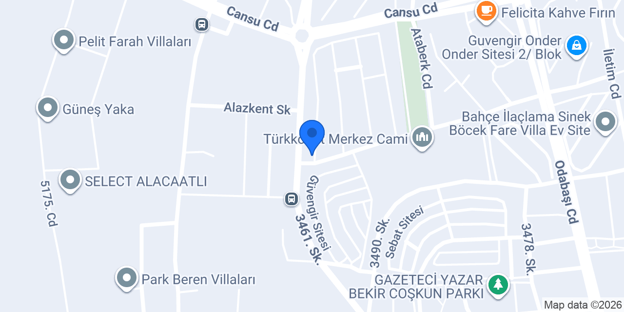 Oğuz Akdoğan Kütüphanesi konumu