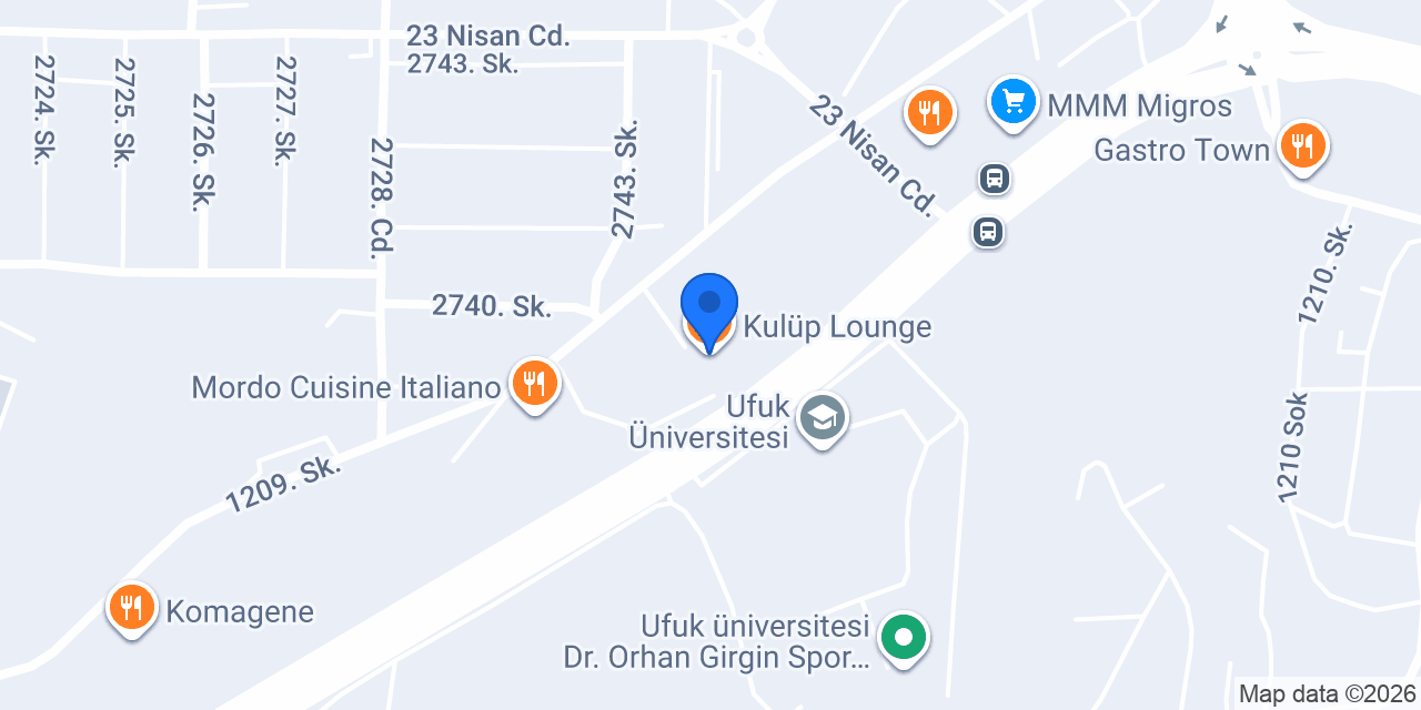 Kulüp Lounge konumu