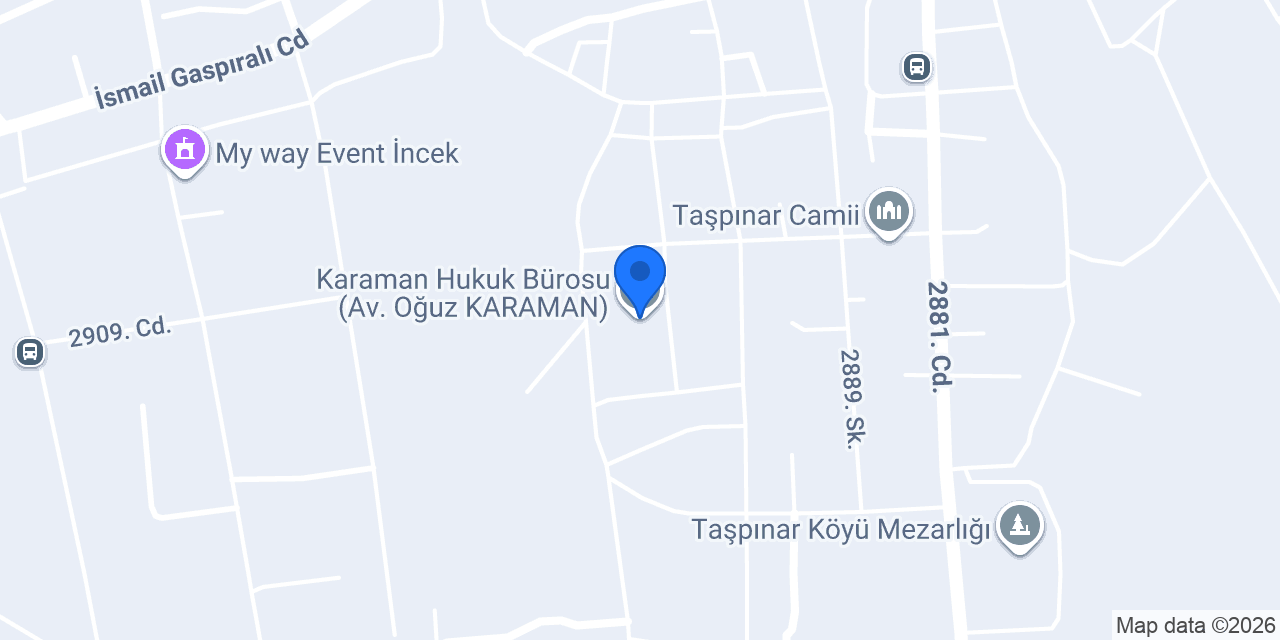 Karaman Hukuk Bürosu (Av. Oğuz KARAMAN) konumu