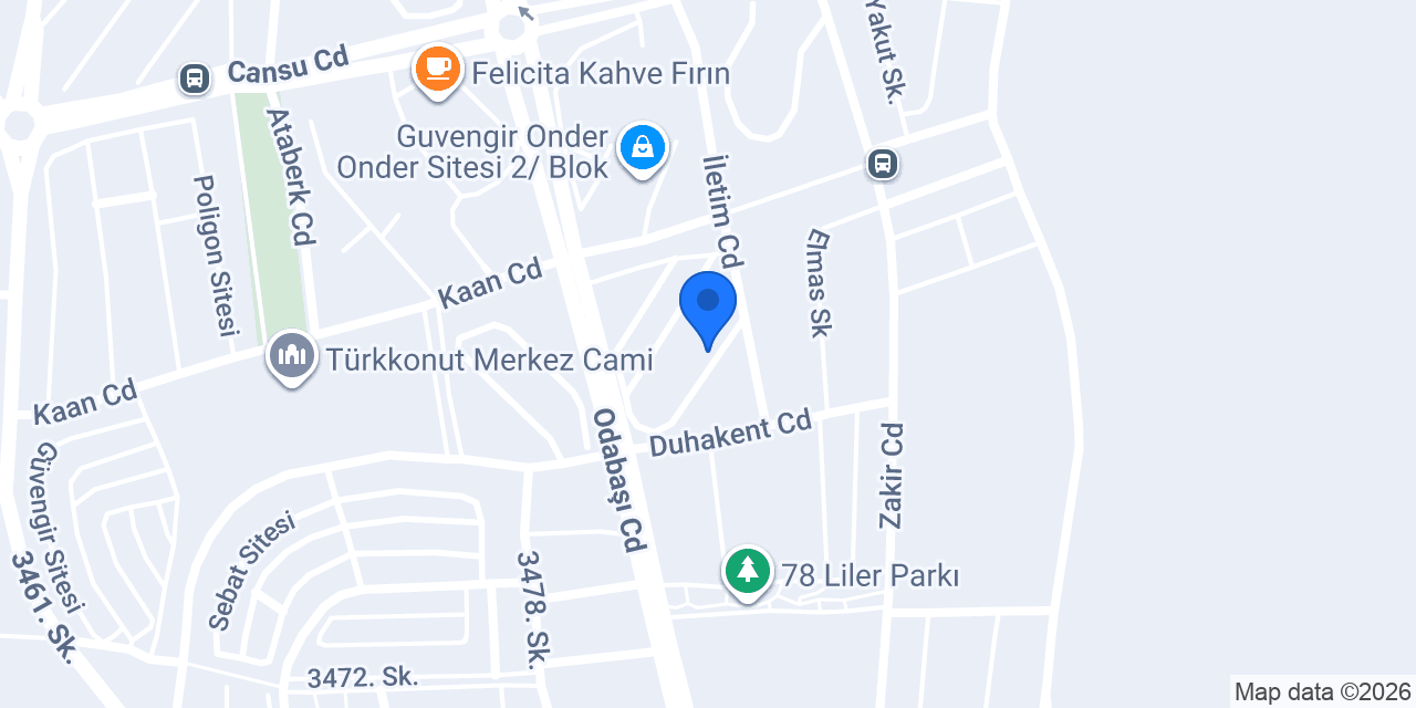 Bahçe İlaçlama Sinek Böcek Fare Villa Ev Site konumu