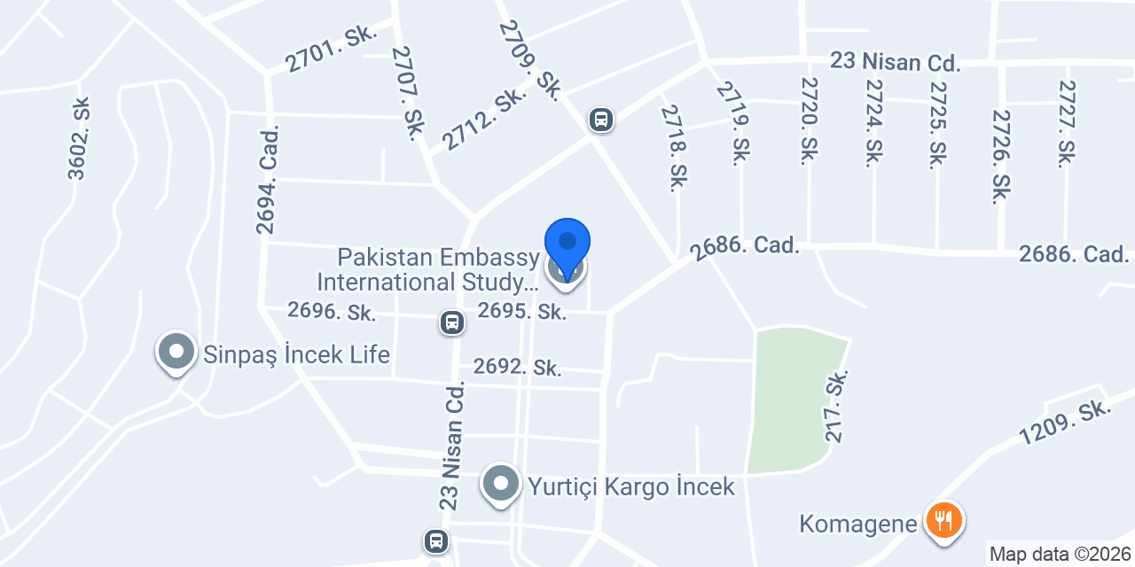 Pakistan Embassy International Study Group konumu