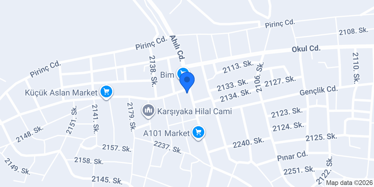 Karşıyaka Can Taksi konumu
