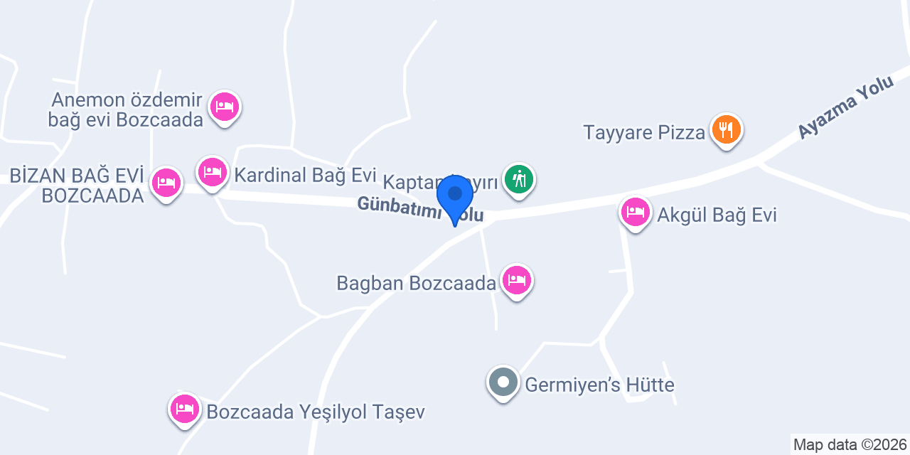 Kipos Bağ Evi konumu