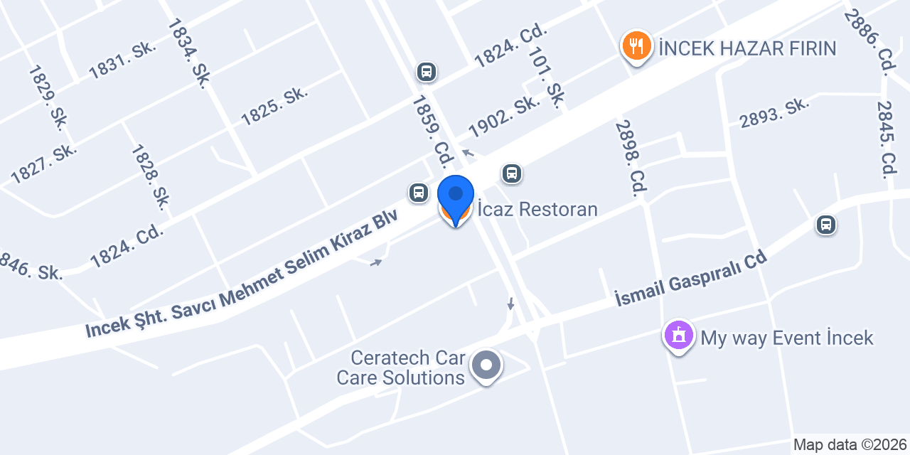 İcaz Restoran konumu