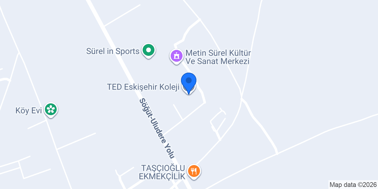 TED Eskişehir Koleji konumu