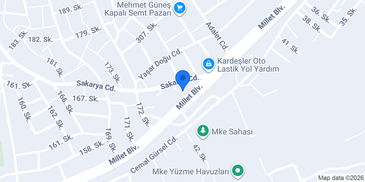 Özel Kırıkkale Yonca Eğitim Kurumları konumu