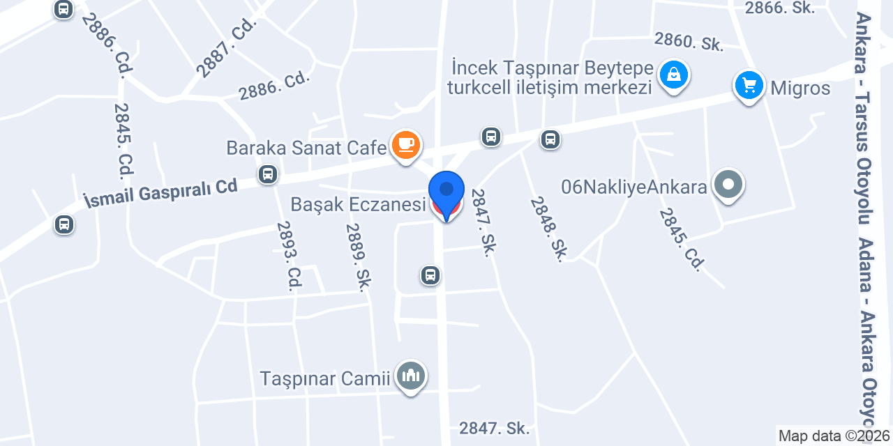Başak Eczanesi konumu