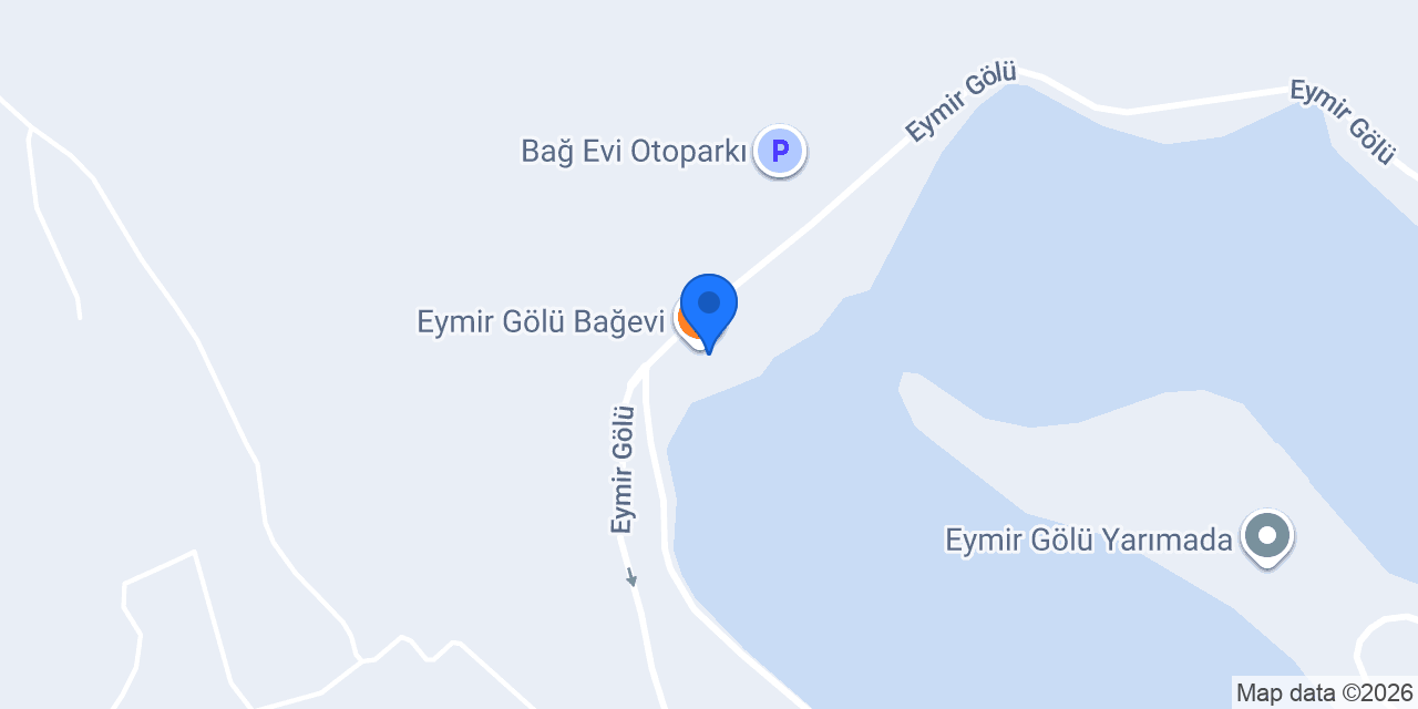 Eymir Gölü Bağevi konumu