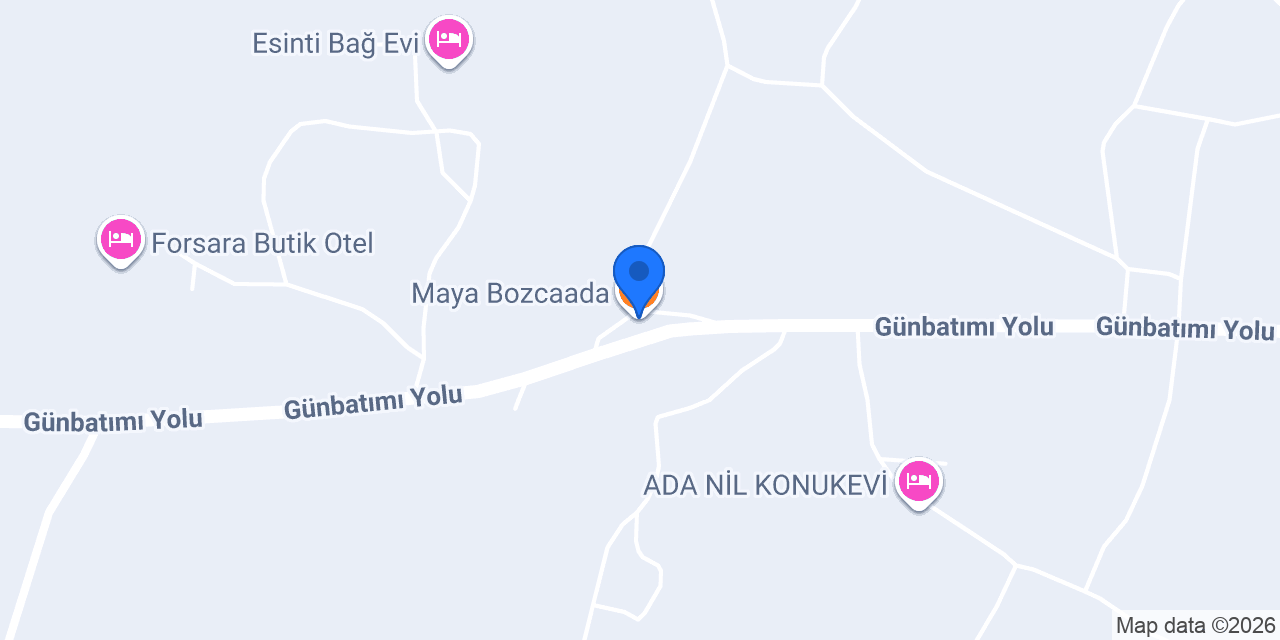 Maya Bozcaada konumu