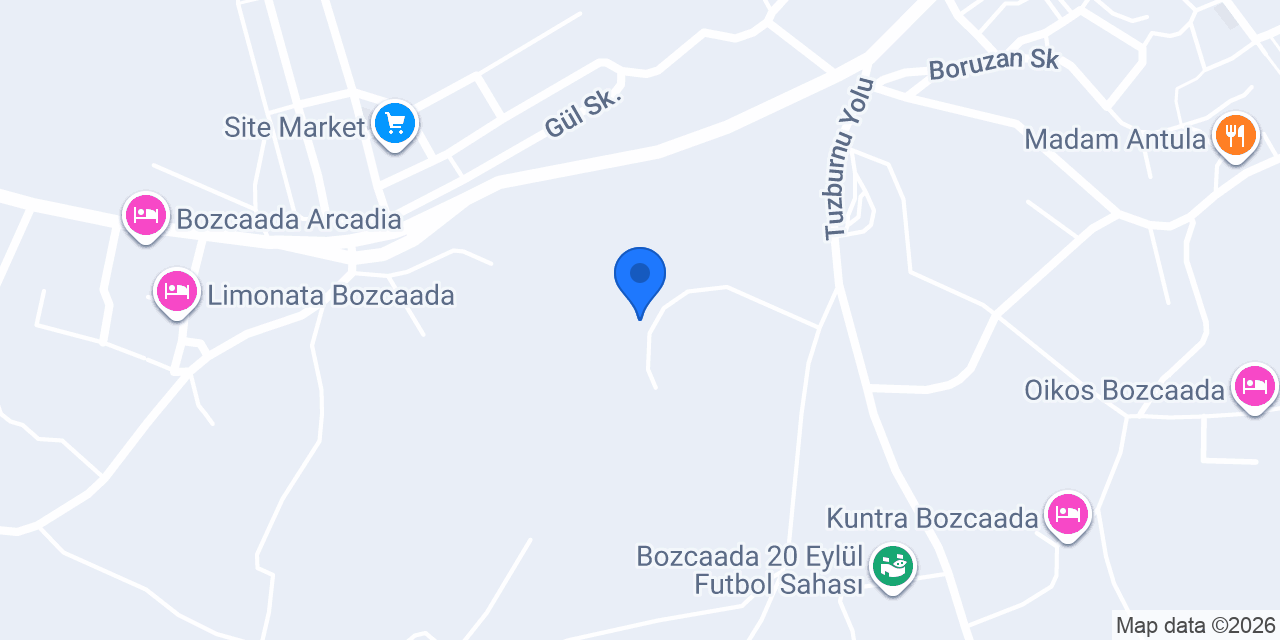 Perlacia Bozcaada konumu