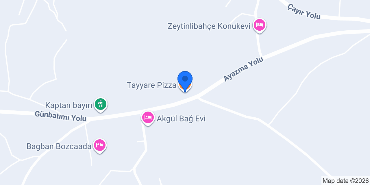 Tayyare Pizza konumu