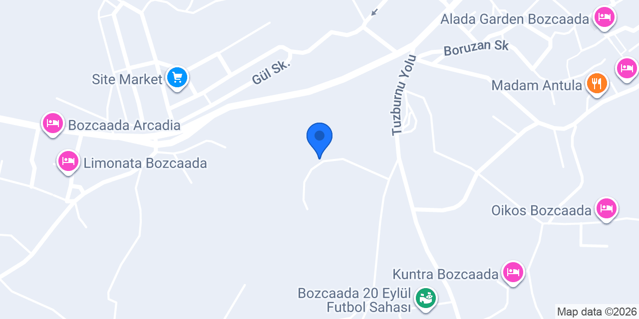 La Luz Spa Bozcaada konumu